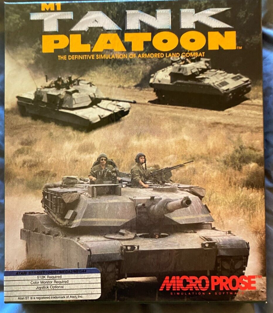 M1 Tank Platoon Atari 1040/520 ST NEW Disk By Microprose