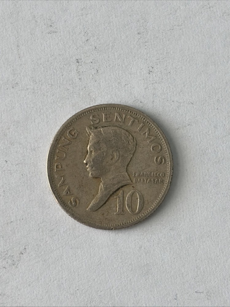 1968 Philippines Coin-10 Sentimos-Circulated