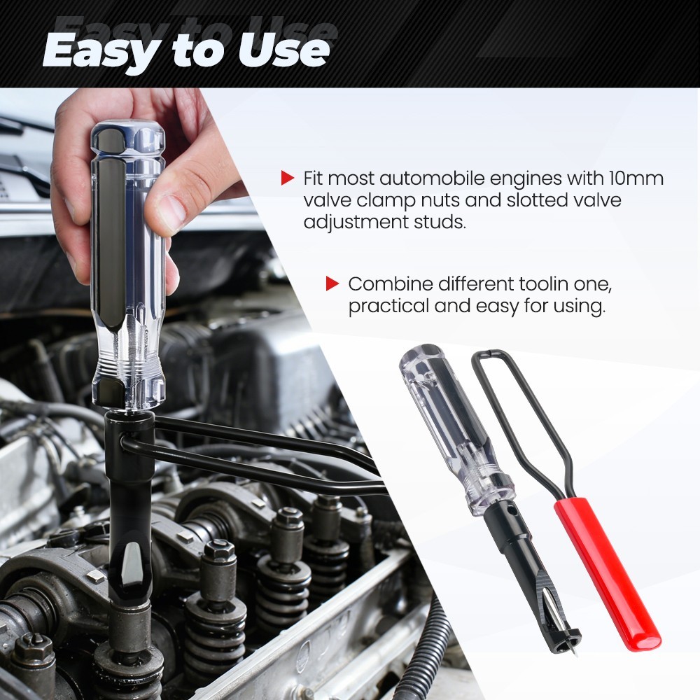 10mm Jam Nut Valve Adjustment Tool with Slotted Valve Adjusting Stud Model 64882