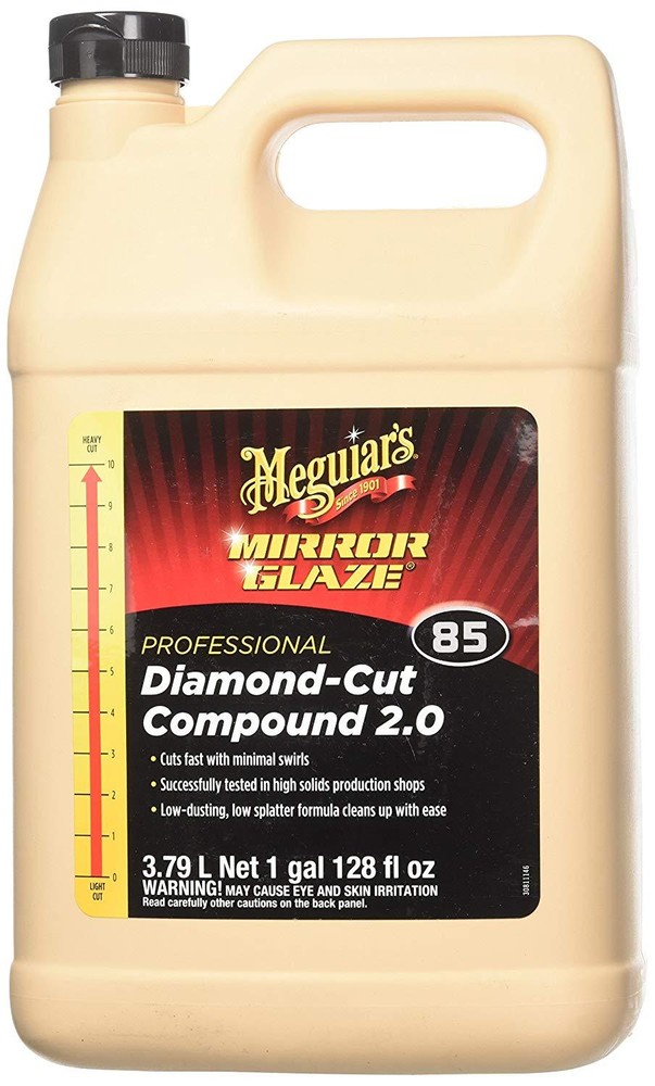 Meguiars M8501 Mirror Glaze Diamond Cut Compound 2.0, 1 Gallon