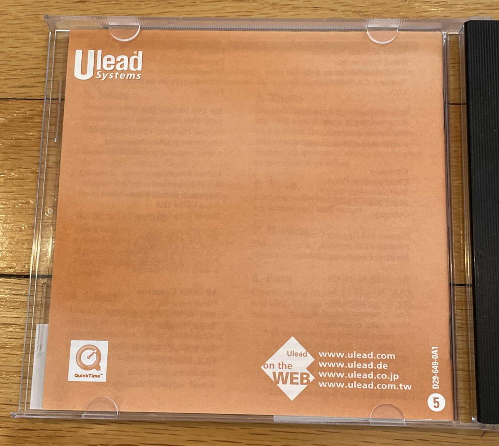 ULead Video Studio SE Version 4.0 Microsoft Windows 95/98, 2000, NT 4.0 1992-99