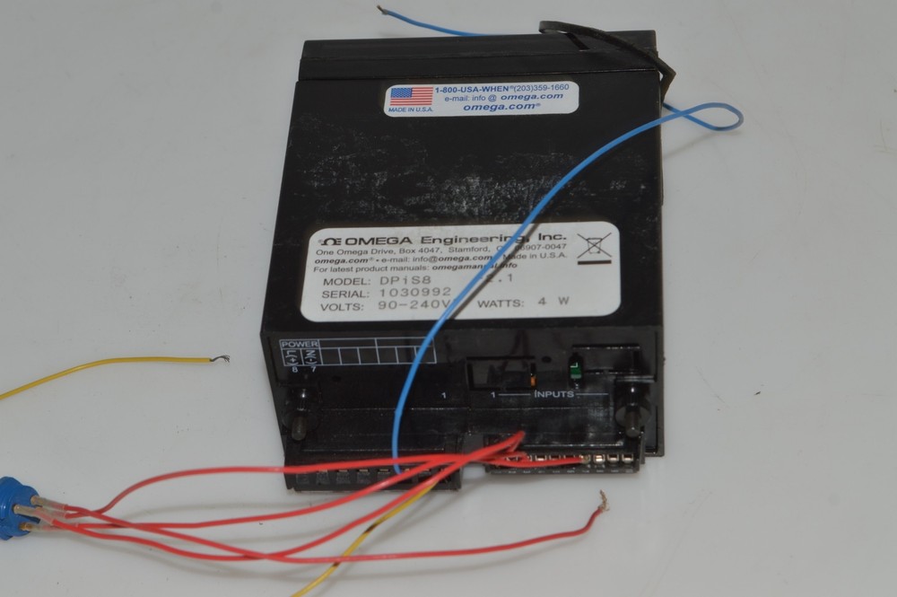 ^^ OMEGA ENGINEERING MODEL DPIS8 90-240V DIGITAL PANEL METER (YMT87)