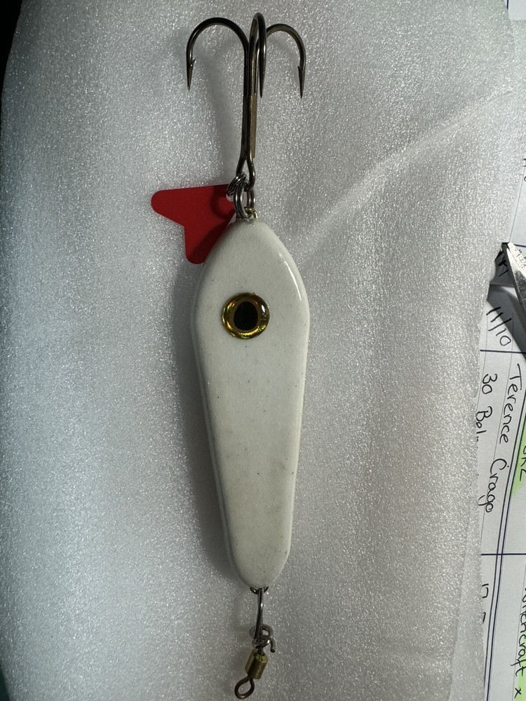 WINTER BRISTOL CHANNEL COD SPOON KILLER 6oz WHITE GLOW IN DARK X 1