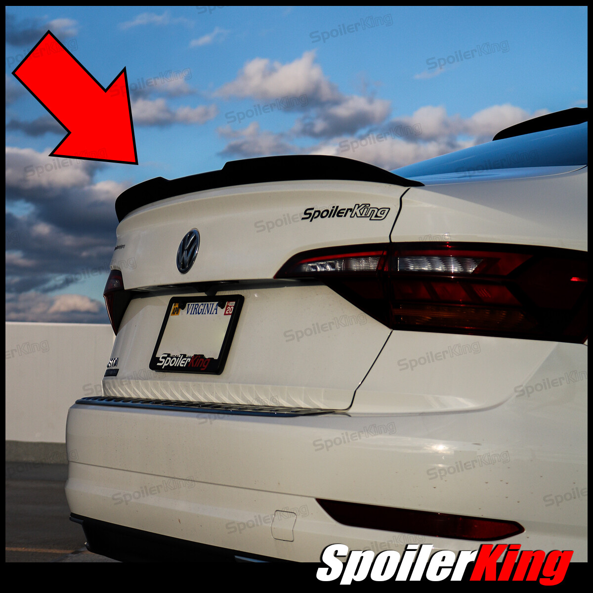 SpoilerKing 284GC Universal 30"- 55" Custom Rear Polyurethane Trunk Spoiler Wing