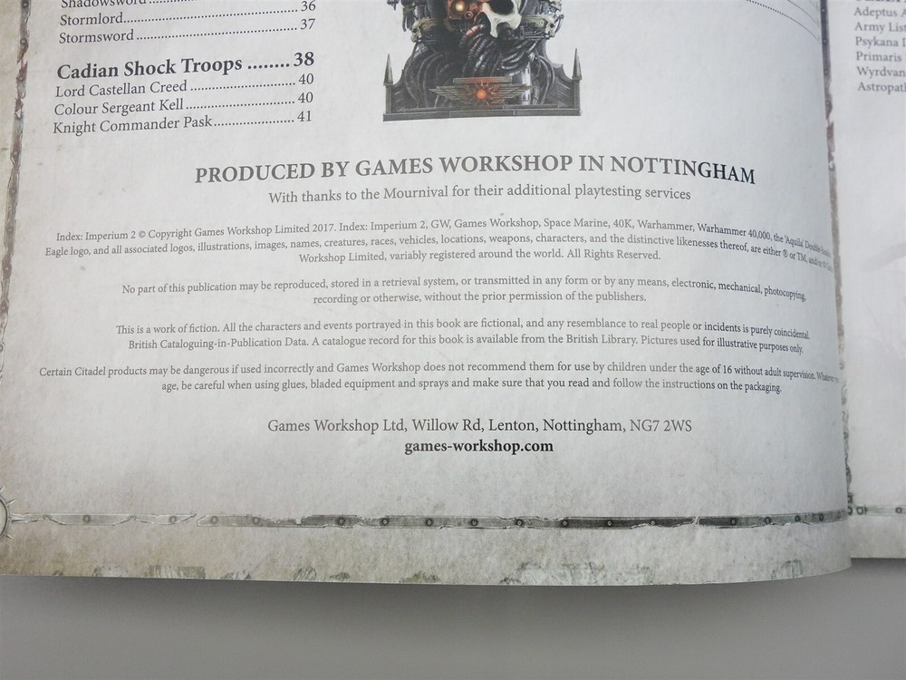 Warhammer 40K: Index Imperium 2 (oop 8th Edition)