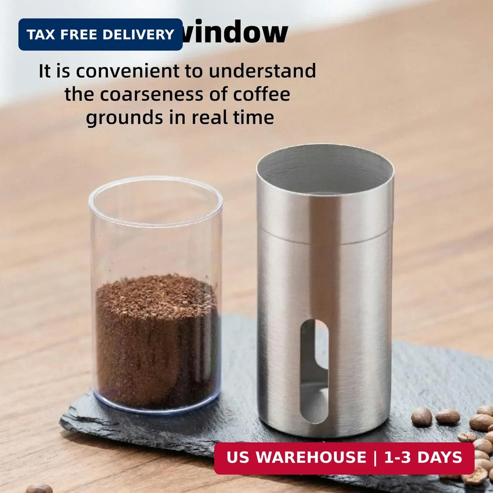 Manual Coffee Grinder, Multi Adjustable Settings, Portable Hand Coffee Grinder w