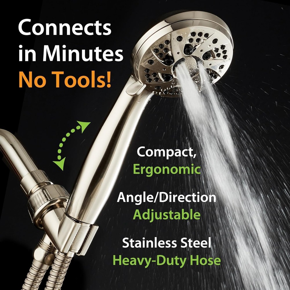 Aquadance High Pressure Handheld Shower Head