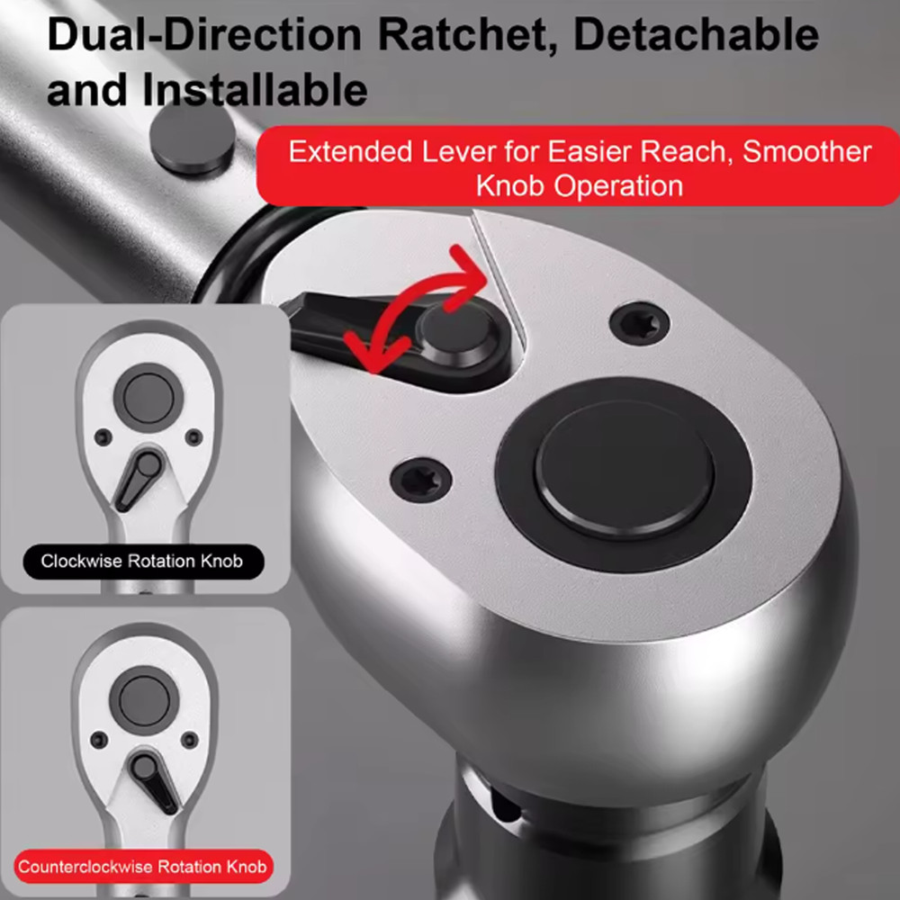 1/2" Torque Wrench Snap Socket Professional Drive Click Type Ratcheting