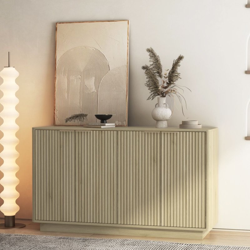 Sideboard Buffet Cabinet Storage TV Stands Console Table With Adjustable Shelves