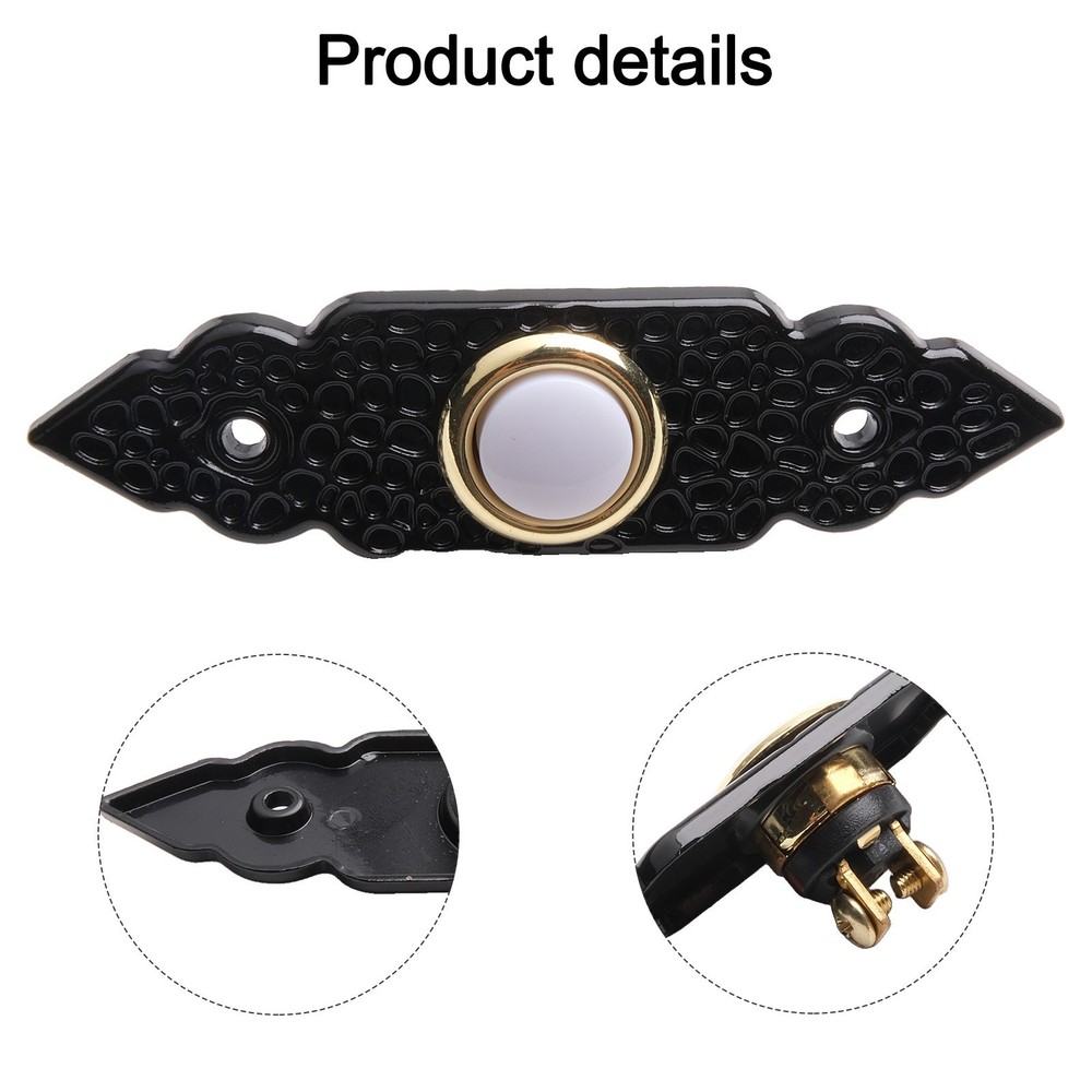 Convenient Wired LED Light Doorbell Push Button for Easy Front Door Access