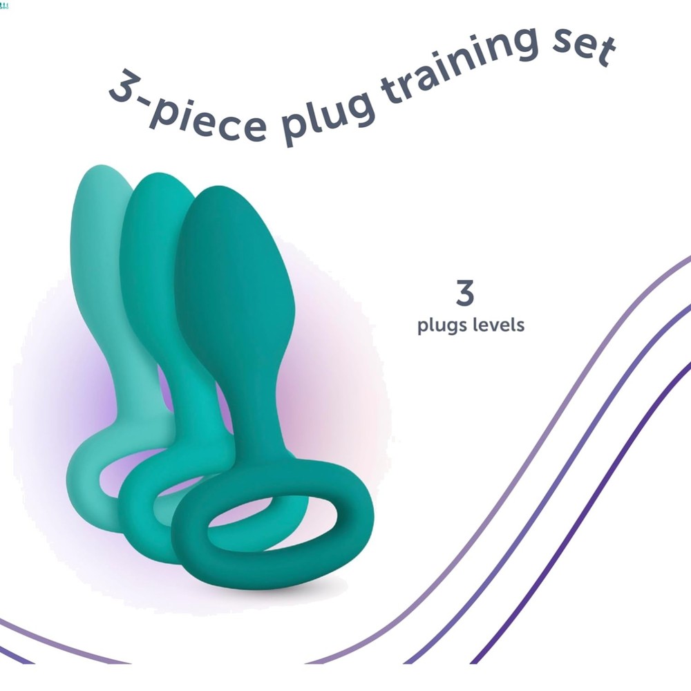 3-Piece Beginner-Friendly Butt Plug Training Set - Waterproof Silicone Design