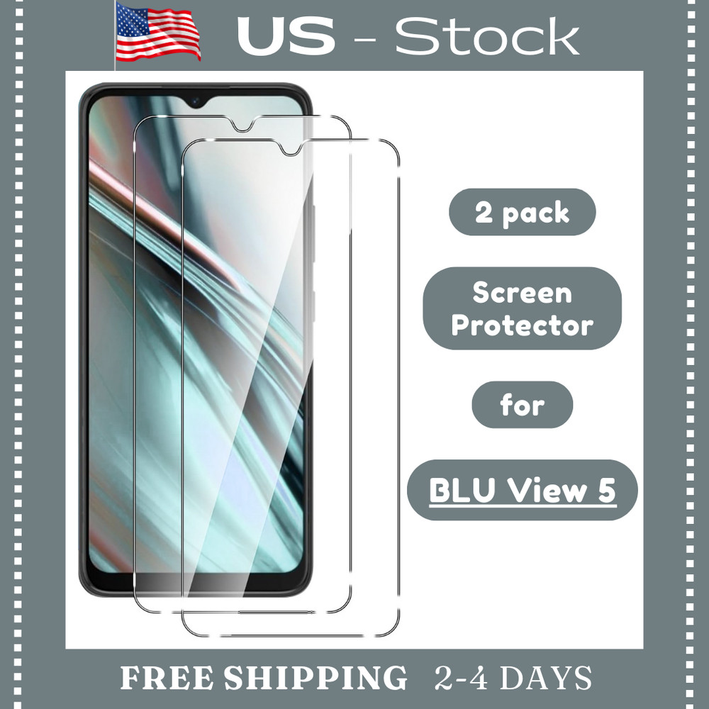 For BLU View 5 ( B160V ) 2 Pack - Tempered Glass Screen Protector, Anti Scratch