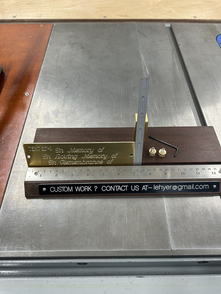 TEXT PLATE MEMORY MASTER TEMPLATE BRASS ENGRAVING PLATE FOR NEW HERMES FONT TRAY