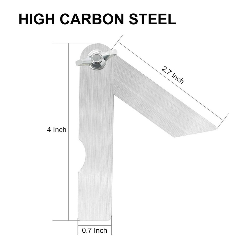 Sliding T-Bevel Protractor 4 Inch Bevels Angle Adjustable Carpenter3526