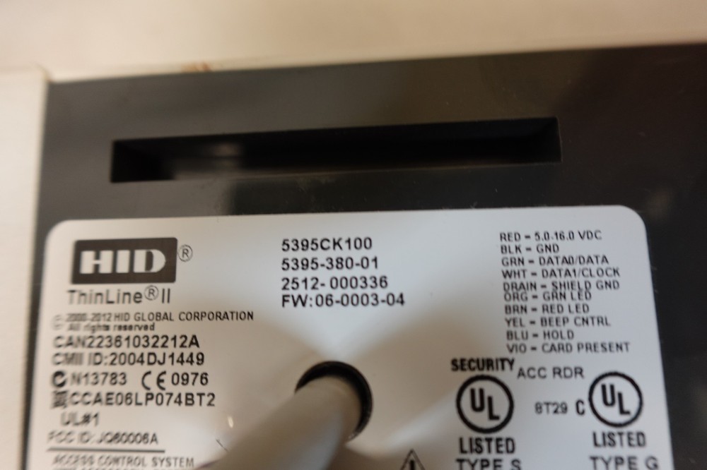 HID Thinline II Access Control Wall Switch Prox Card Reader White 5395CK100