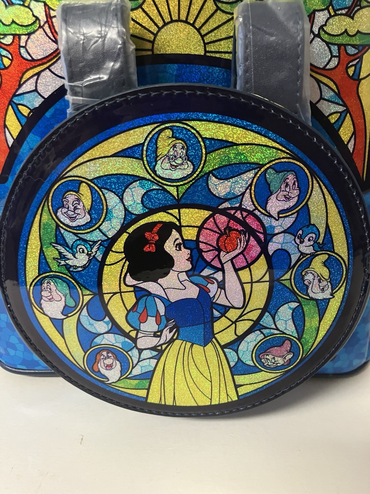 Loungefly Disney Princess Stained Glass Collection Snow White Mini Backpack NWT