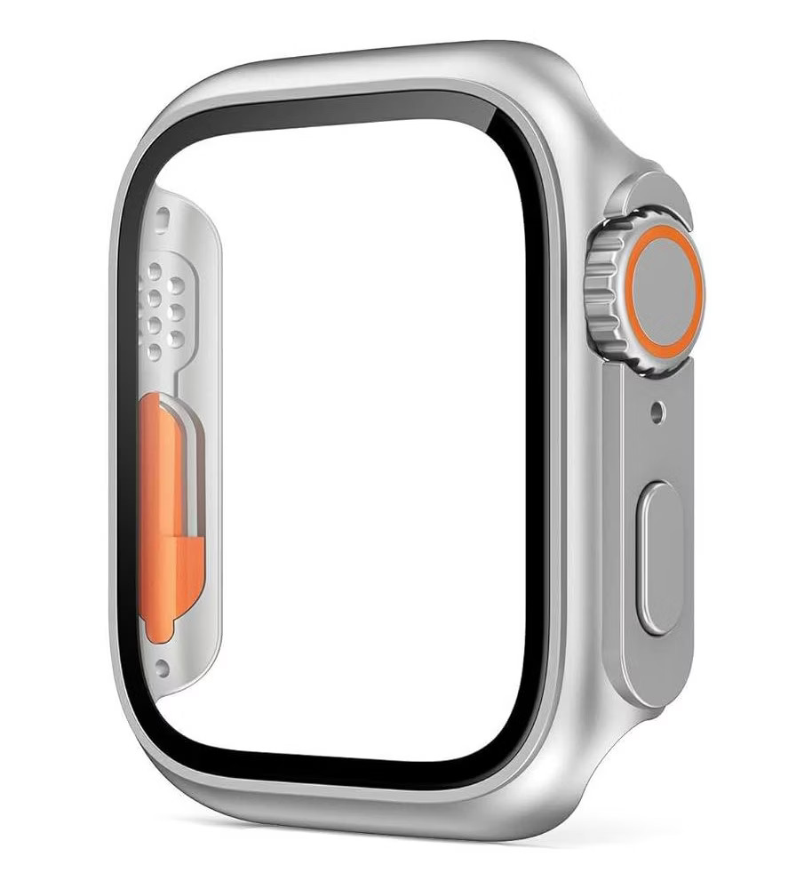 Worryfree Gadgets New Bumper Case with Screen Protector for Apple Watch 45mm,