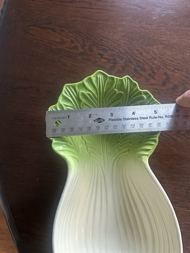 Vintage Plastic Bok Choy Serving Dish May Be Bakelite