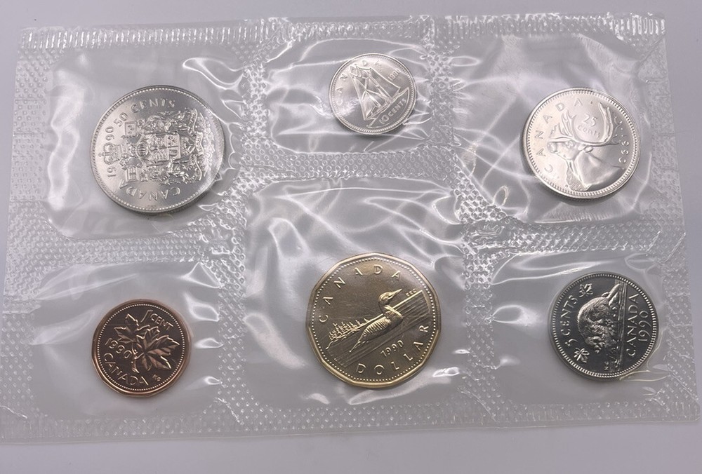 1990 Canada Uncirculated Proof Like Mint Coin Set