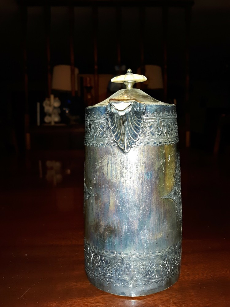 Antique Ornate Silverplated Creamer Pitcher