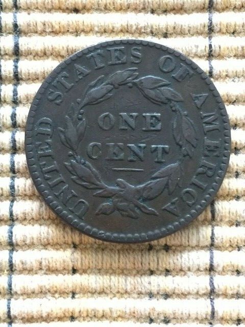 1822 CORONET HEAD LARGE CENT