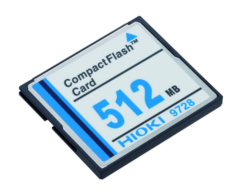 Hioki 512MB 9728 Compact Flash Card with Compact Flash Card Adapter only