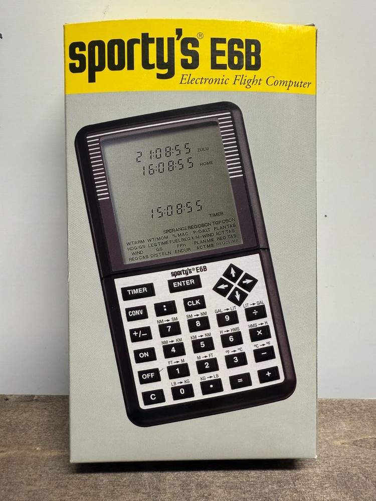 Sporty's Electronic E6B Flight Computer for Pilots-Fast Ship