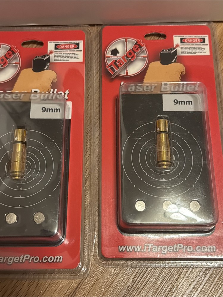 iTarget Pro 9mm X 2 Laser Bullet Target Practice Kit