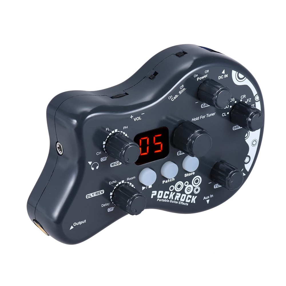 summina Portable Guitar Multi-effects Processor Effect Pedal 15 Effect Types 40