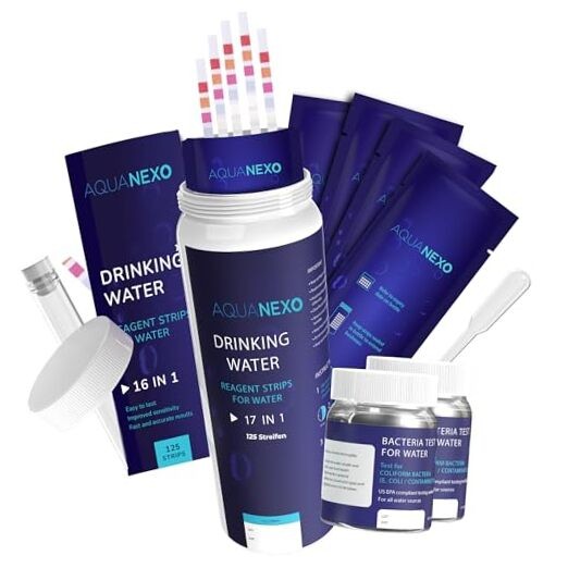 18 Parameters, 125 Drinking Water Test Strips (5 x 25) + 2 x Coliform Bacteria