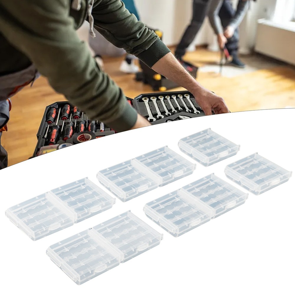 Battery Plastic Case Storage Box For AA AAA-Batteries Conservation 67×60×18mm