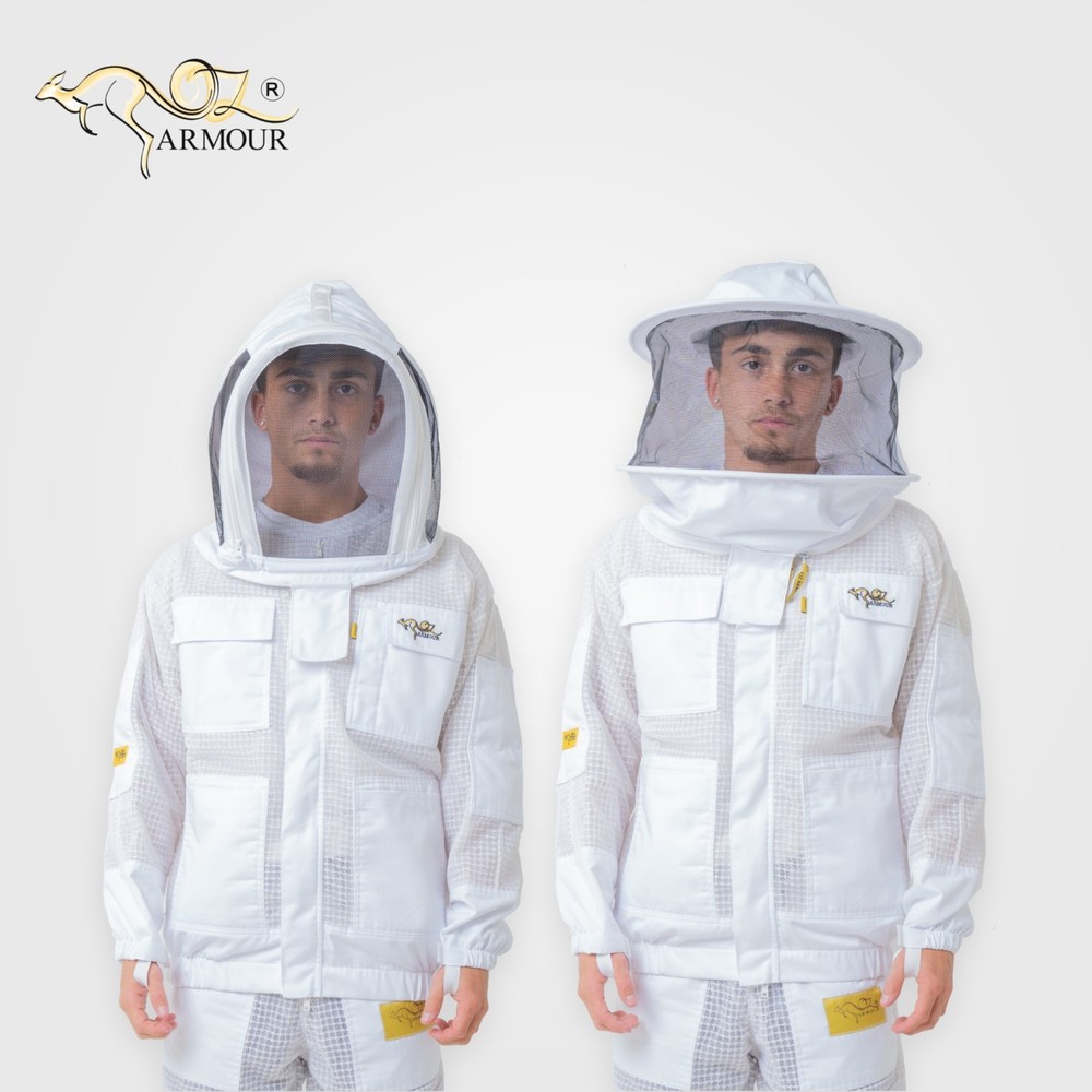OZ ARMOUR BEEKEEPING JACKET  VENTILATED THREE LAYER MESH ULTRA COOL BEE JACKET