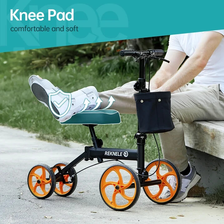 Elenker Steerable Knee Scooter with 10" Front Wheels