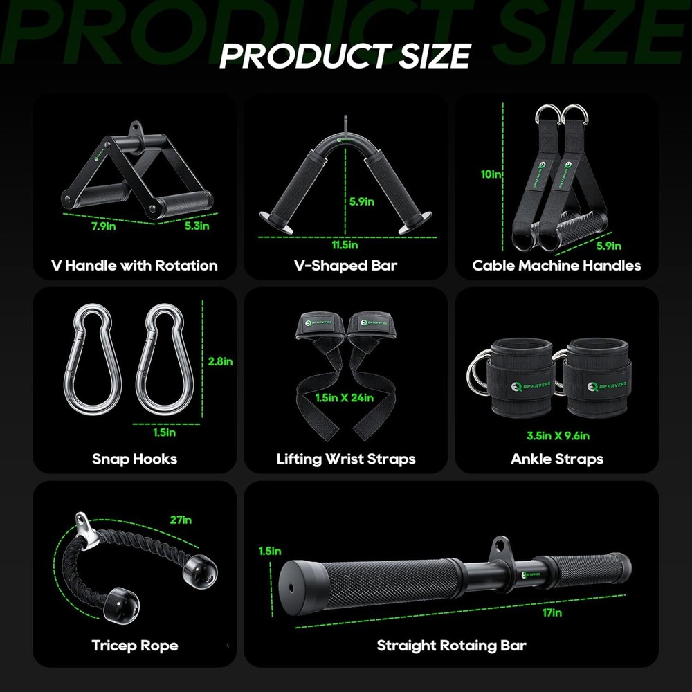 Cable Machine Attachment LAT Pulldown Attachments Cable Machine Accessories for