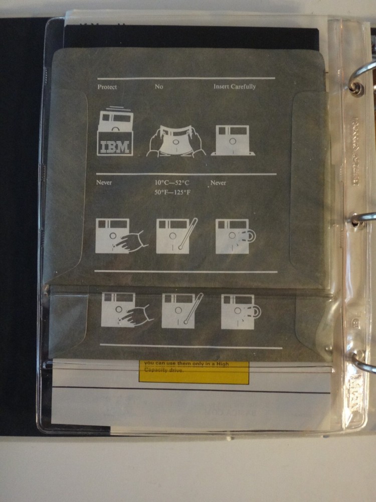 Vintage IBM DOS Disk Operating System 3.30 Software Diskettes Box Binder Manuals