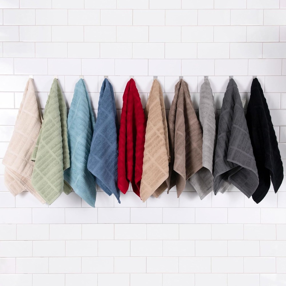 Solid Kitchen Towels: Highly Absorbent, Super Soft Long Lasting - 100% Cotton...