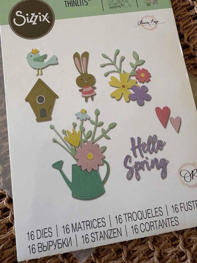 Sizzix Thinlits Die Set 16PK - Hello Spring