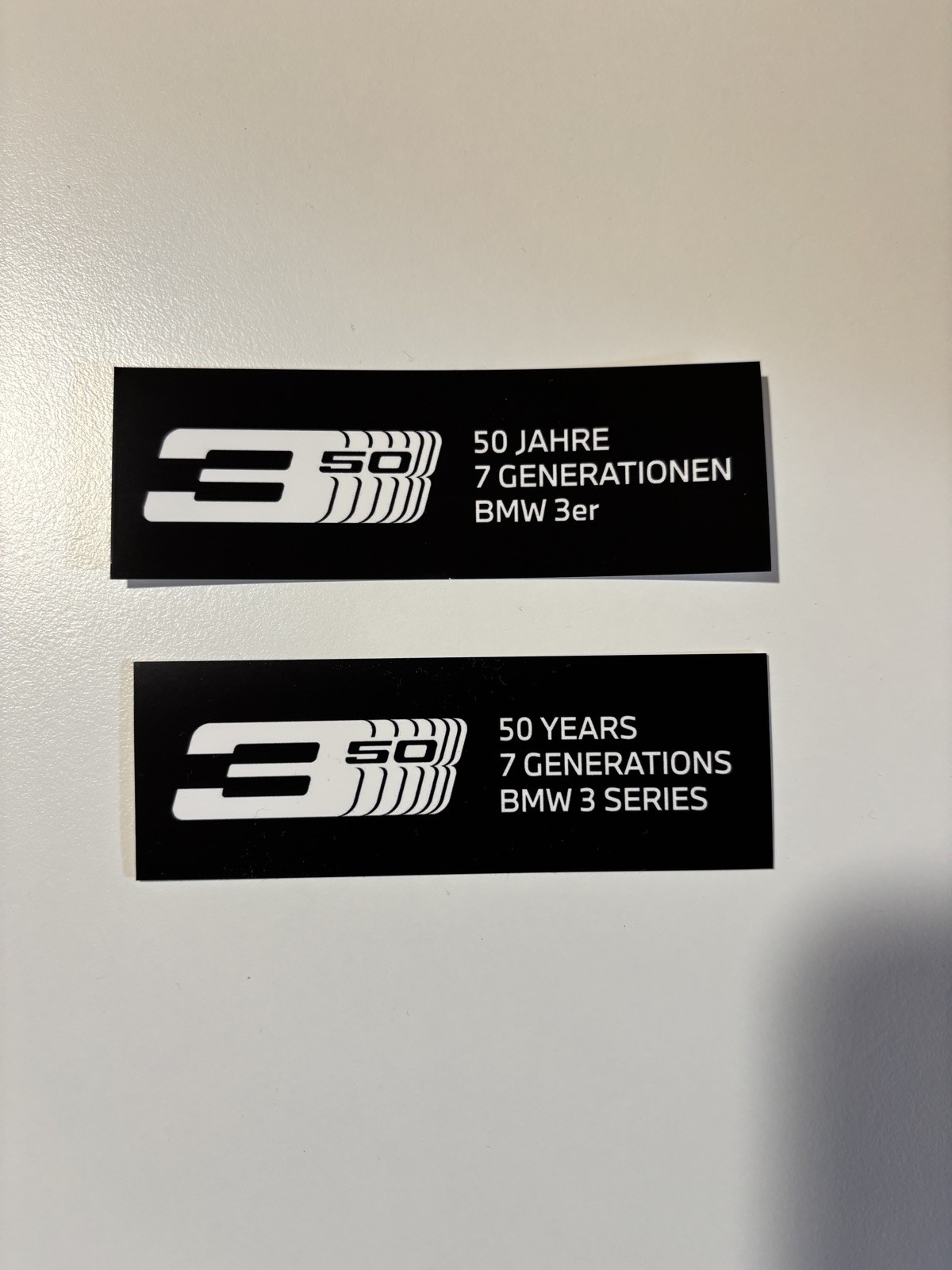 BMW Sticker Decal “50 Years BMW 3 Series” M3 E30 E36 E46 E90 E92 F30 G20