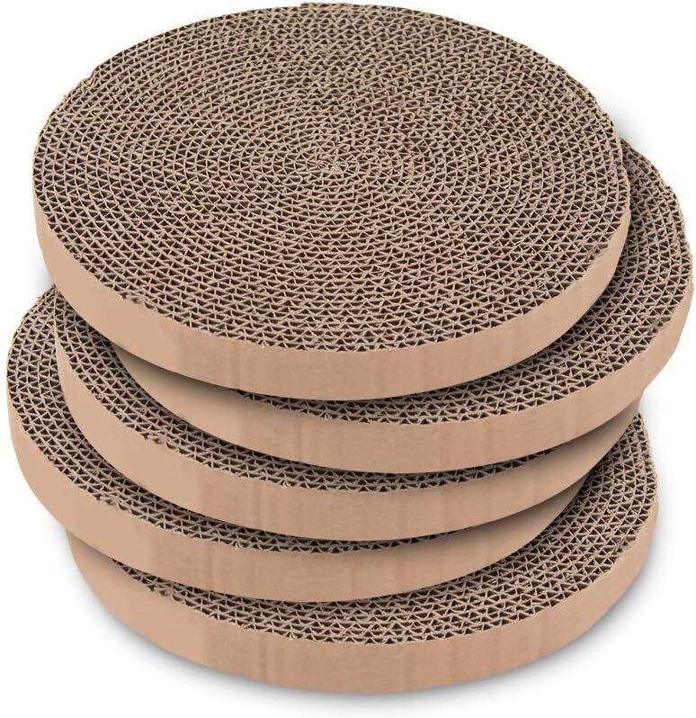 Scratch and Spin Cat Scratcher Replacement Pads for Active Play Natural Recyc...