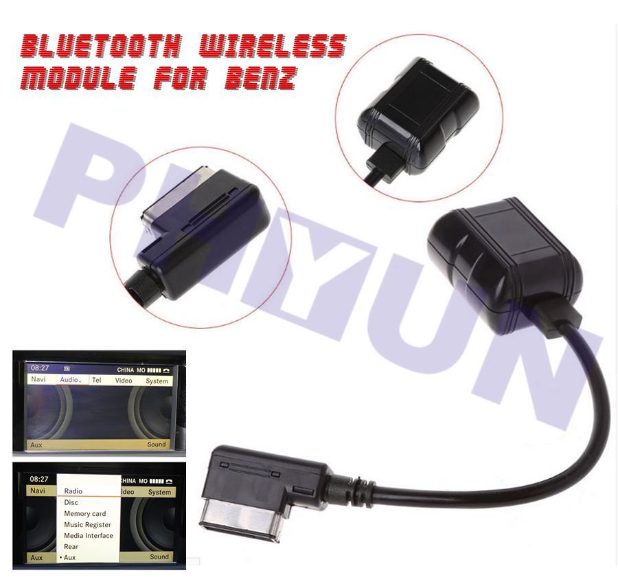 Car Bluetooth Wireless Module for Benz Radio Stereo Aux Cable Adapter MMI Socket