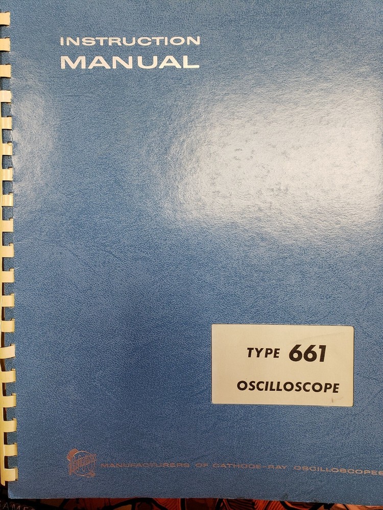 TYPE 661 OSCILLOSCOPE MANUAL (B#7)