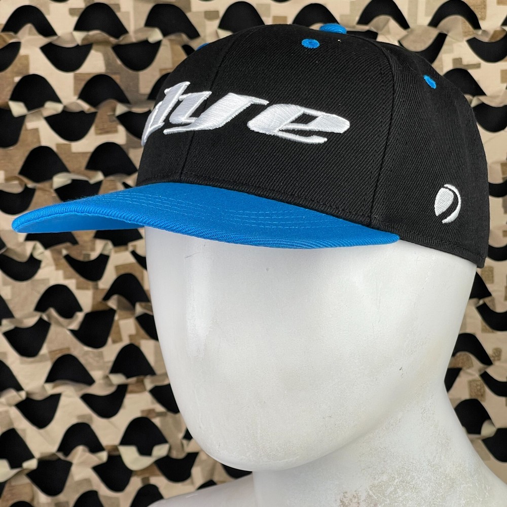 NEW Dye LRG Logo Snap Back Hat - Black/Cyan