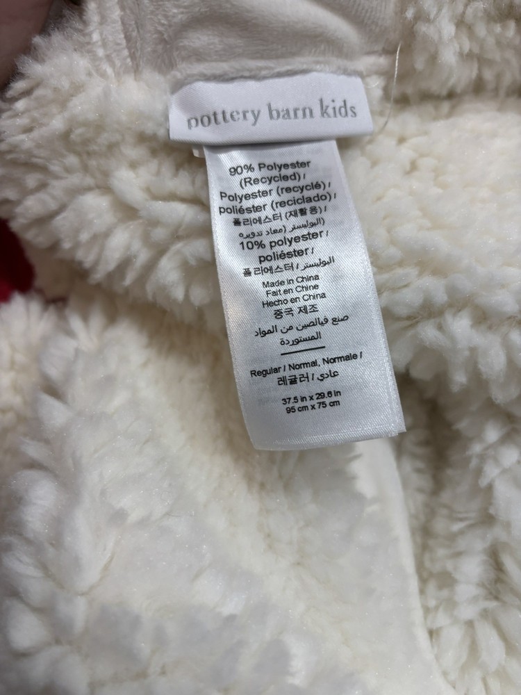 Pottery Barn Kids Anywhere Beanbag, Sherpa Baseball Slipcover Only 31”
