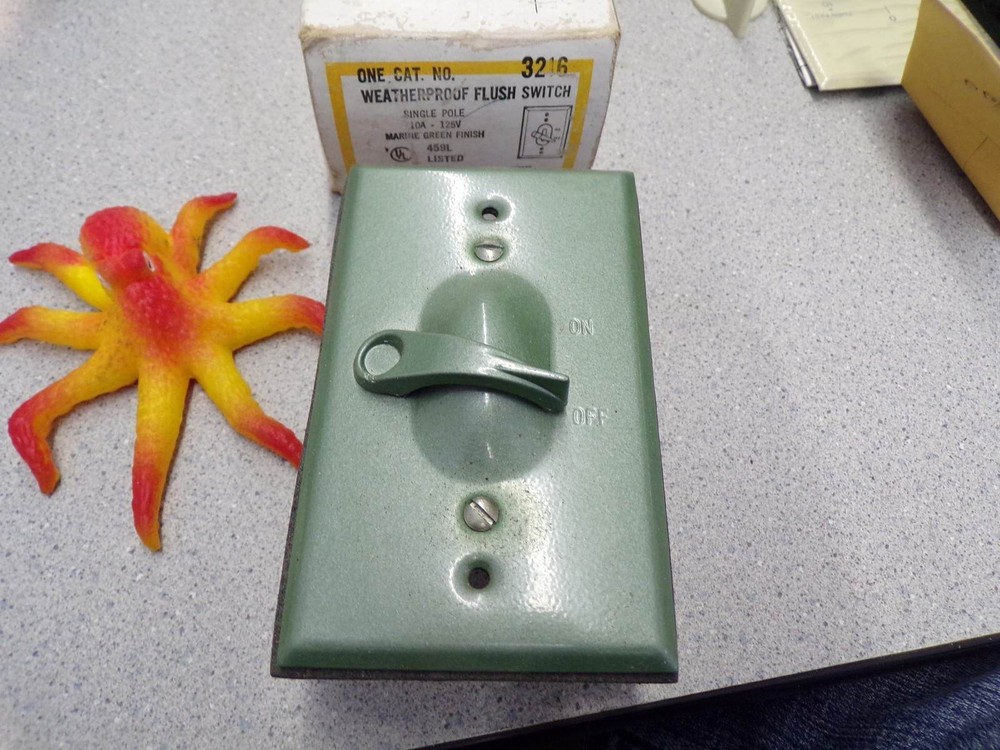 Bell 3216 459L Specification Grade WIring Devices Flush Switch Single Pole Marin