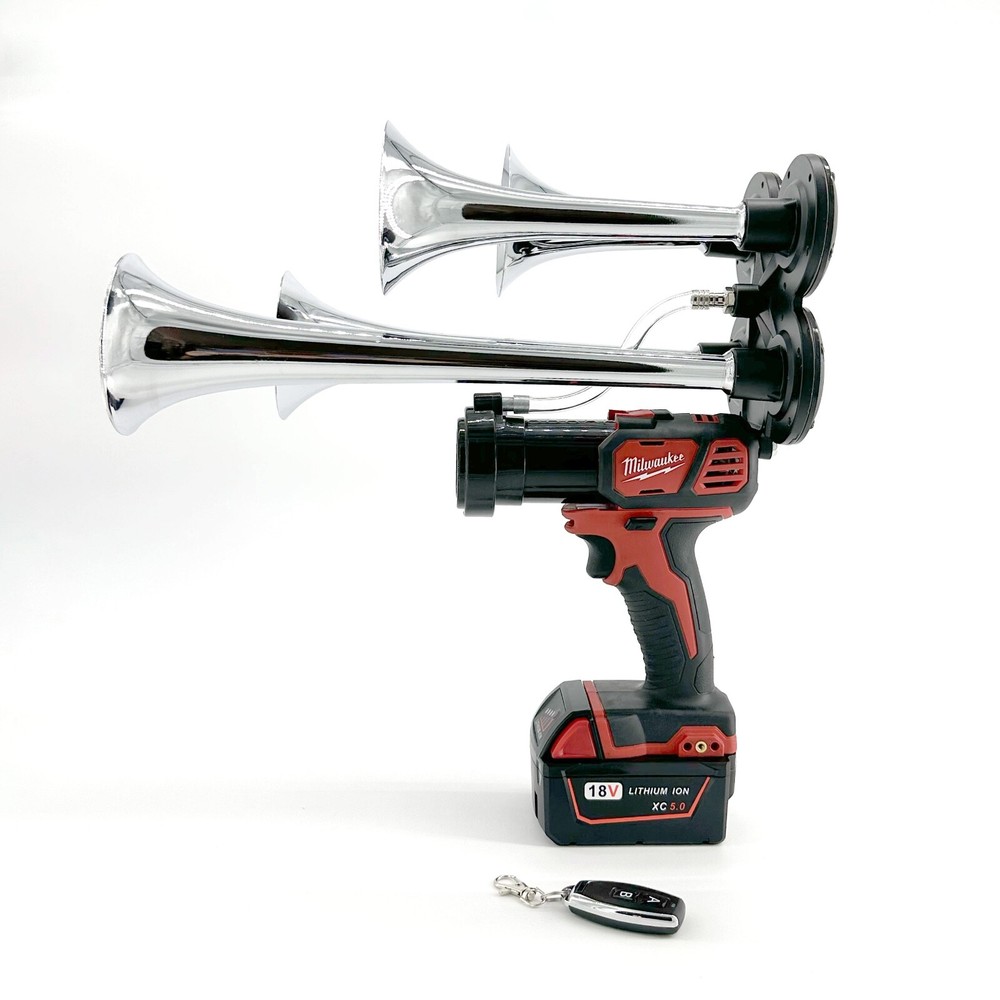 Milwaukee Impact Drill M18 Train Horn + Wireless Remote Control