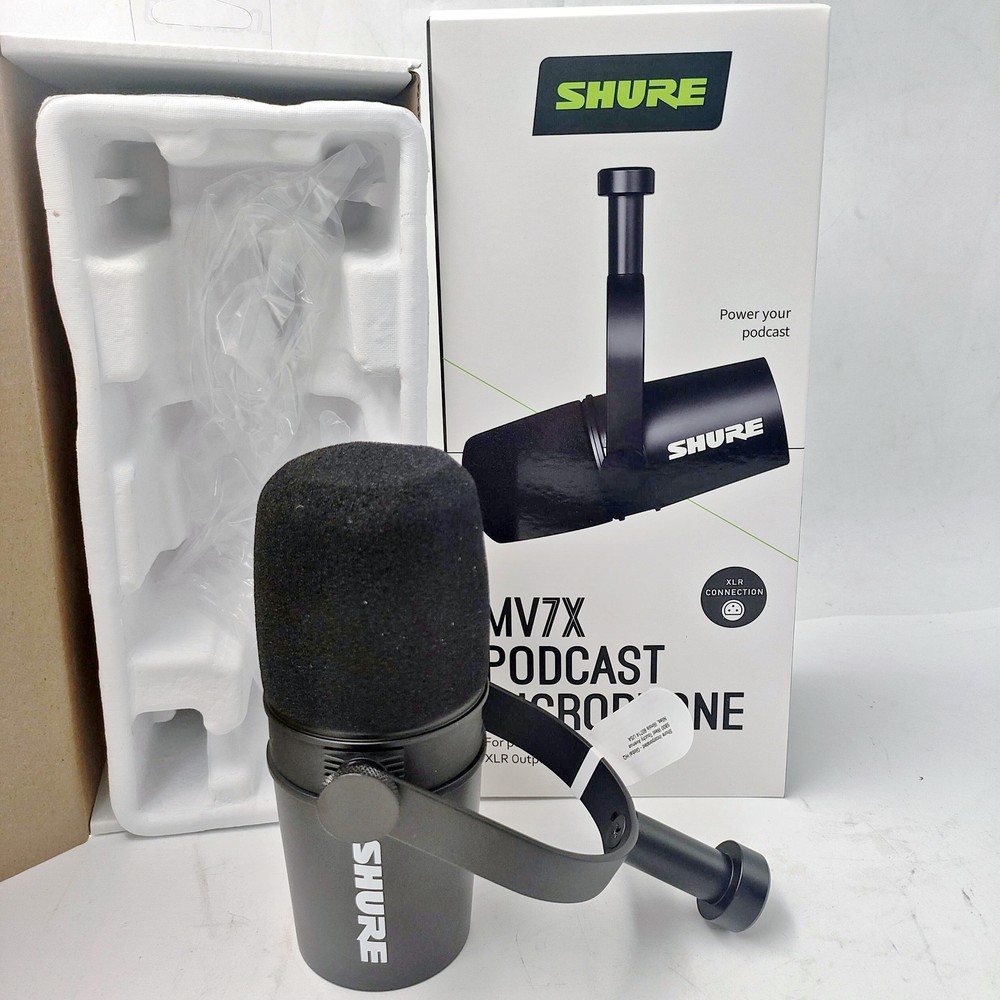 New MV7X Dynamic Podcast XLR Microphone with Voice Isolation