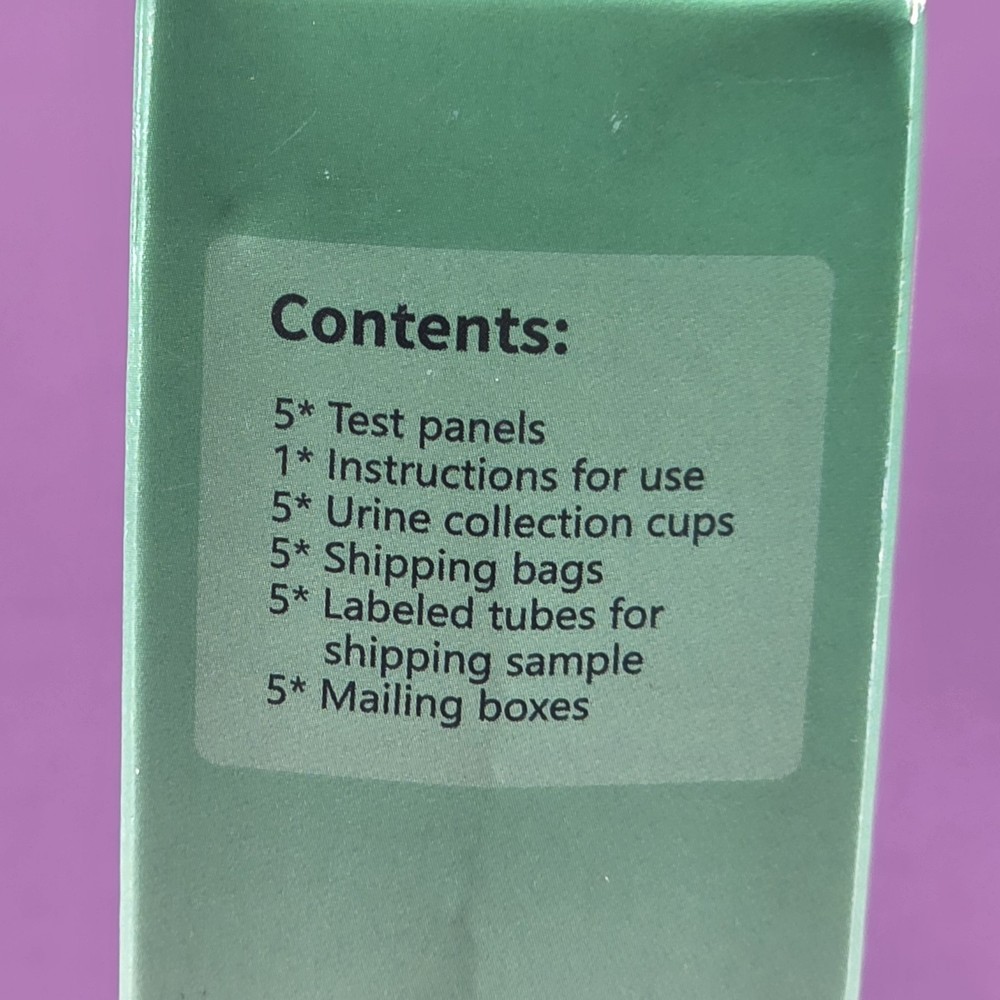 (5 pack) 6 Panel Urine Multi-Drug Test Dip Card