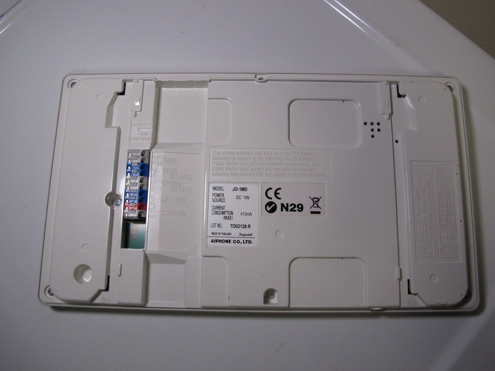 Working Tested AiPhone JO-1MD Intercom & JO-DV Doorbell Camera JO Series