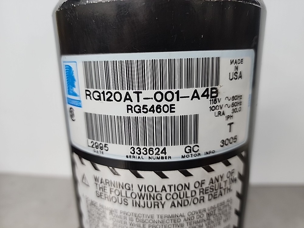 Tecumseh Compressor RG120AT-001-A4BY