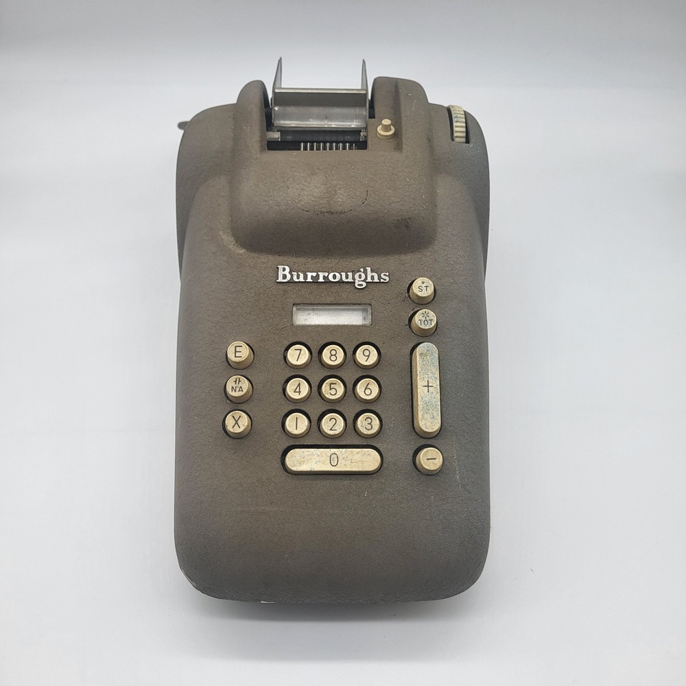 Vintage Burroughs Adding Machine Calculator J-Series 289 1950s Adding Machine